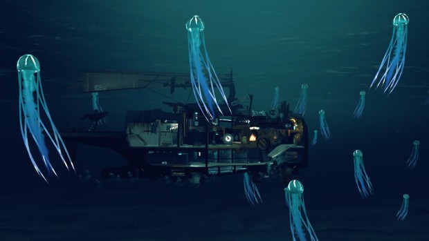 FAR: Changing Tides official screenshot showing jellyfish