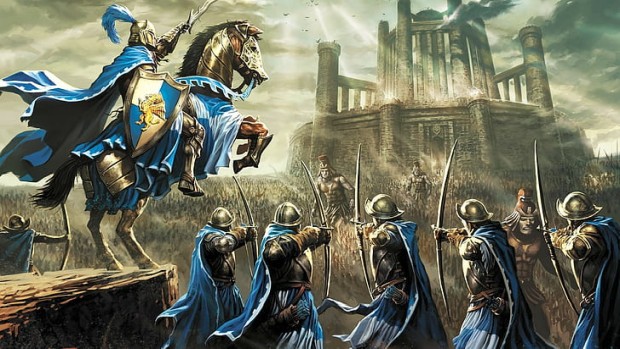 Heroes of Might and Magic 3 artwork showing off the Castle faction