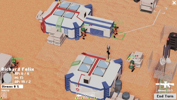 Mars Tactics screenshot of XCOM inspired gameplay
