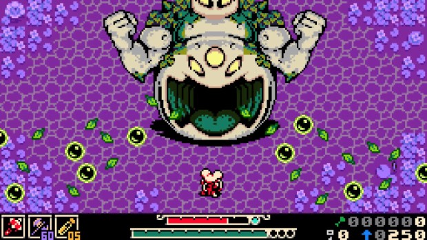 Mina the Hollower screenshot of a boss fight against a giant enemy