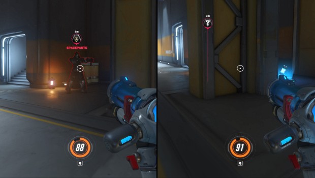 Overwatch 2 screenshot of the ping system in action
