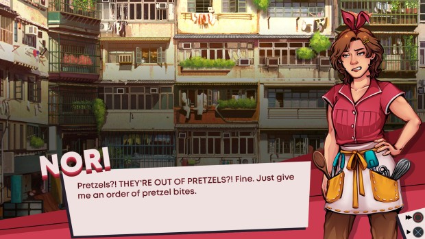 Cook Serve Forever story-focused cooking game pretzels screenshot