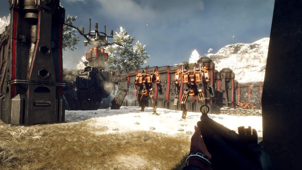 Generation Zero screenshot of the Base Assault mission