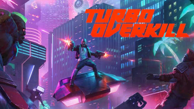 Turbo Overkill retro boomer shooter official artwork and logo