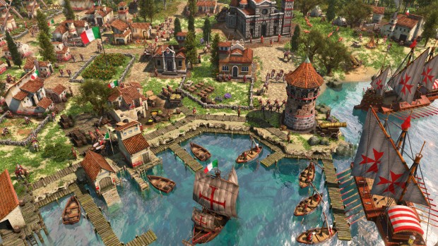 Age of Empires 3: Definitive Edition screenshot of Italy from the Knights of the Mediterranean expansion