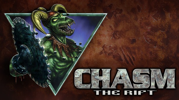 Chasm: The Rift late 90s boomer shooter official key artwork for remaster