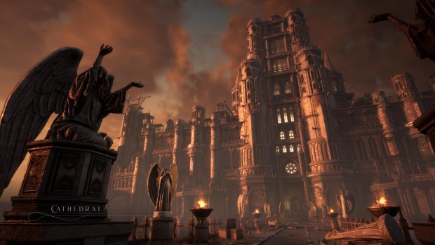 Lies of P - Pinocchio inspired Souls-like action RPG screenshot of a gloomy cathedral