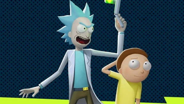 MultiVersus crossover fighting game official artwork for Rick & Morty characters