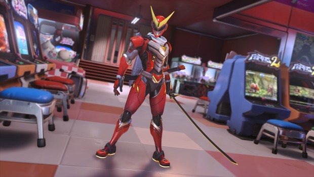 Overwatch's final update Anniversary Remix: Vol. 3 screenshot of Genjiman Genji recolor