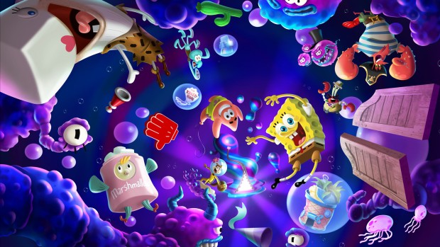 SpongeBob SquarePants: The Cosmic Shake official key art without the logo