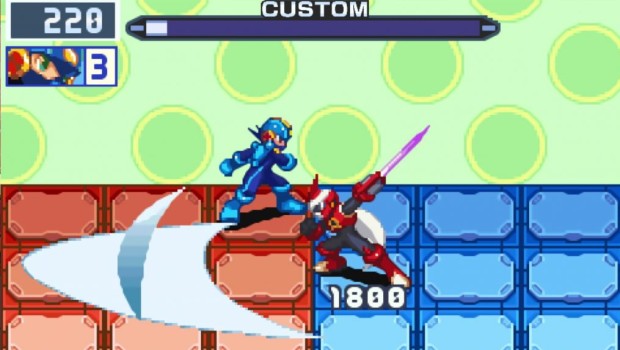 Mega Man Battle Network Legacy Collection screenshot of two-player PvP