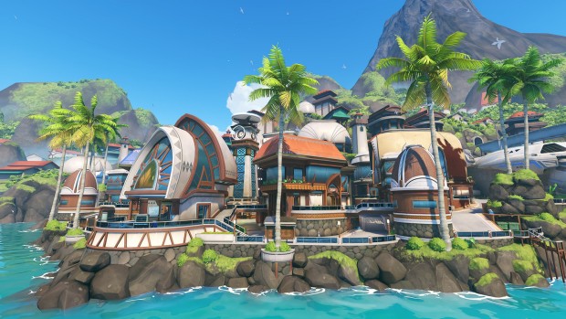 Overwatch 2 artwork for the Season 7 control map Samoa