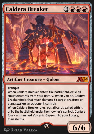 MTG Arena - Alchemy:Ixalan card artwork for Caldera Breaker