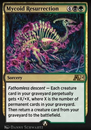 MTG Arena - Alchemy:Ixalan card artwork for Mycoid Resurrection