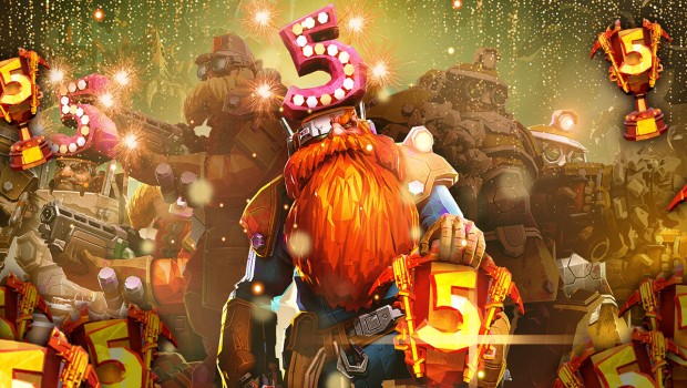 Deep Rock Galactic artwork for the fifth anniversary update