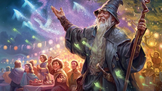 MTG Arena artwork showing off Gandalf launching fireworks