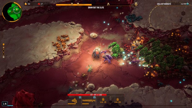 Deep Rock Galactic: Survivor screenshot of the Driller in the Salt Pits biome