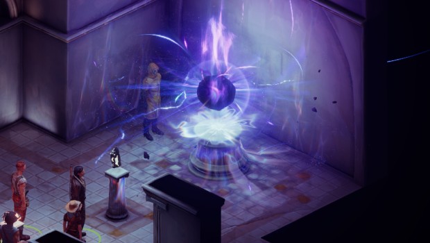 Broken Roads screenshot of a very cool floating orb