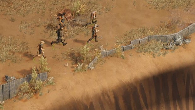 Broken Roads screenshot of the clever pathfinding system