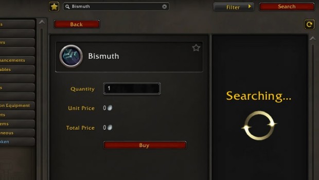 World of Warcraft: The War Within screenshot of some Auction House issues