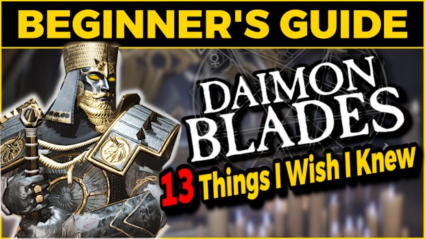 Daimon Blades is quite cryptic, so let me give you a hand Daimon Blades art for the beginner's guide covering must-know tips