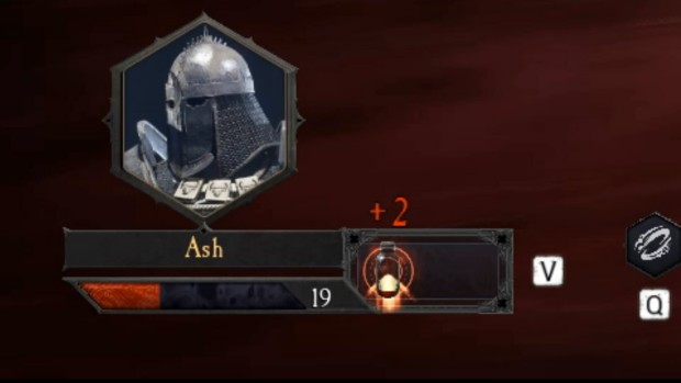 Daimon Blades screenshot of the character on low hp