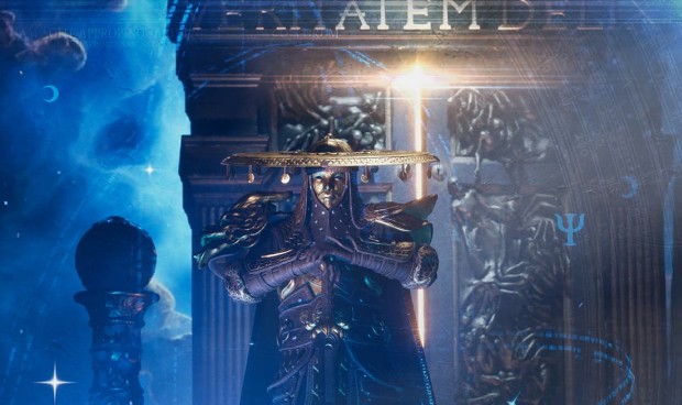 Daimon Blades review screenshot of the strange but cool-looking gatekeeper