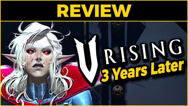 It's secretly a castle-building simulator V Rising review key art asking if the game is still good after three years