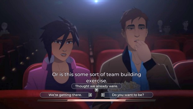 Dispatch screenshot of Invisigal at the cinema