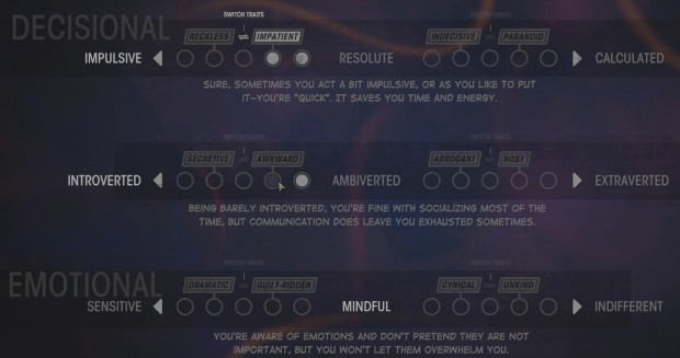 Rue Valley Review screenshot of the weird character creator screen