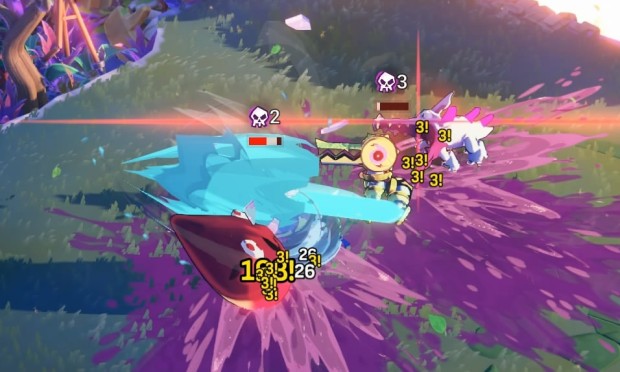 Windblown screenshot of the extremely chaotic fights