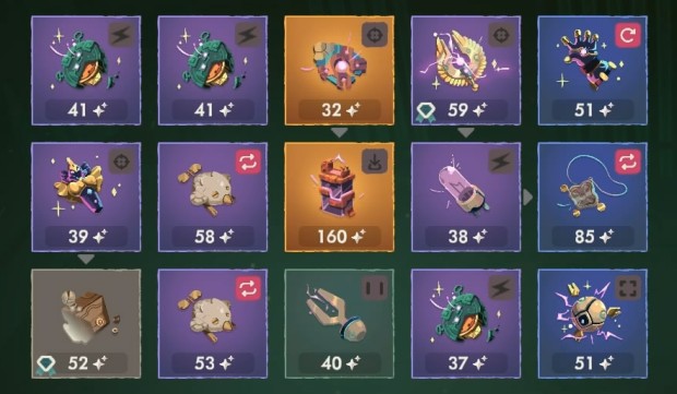 Moonlighter 2 screenshot of a big loot haul