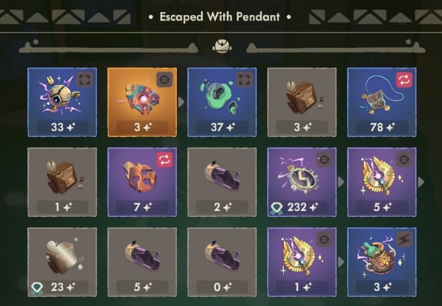 Moonlighter 2 guide screenshot of the player escaping with a bunch of loot