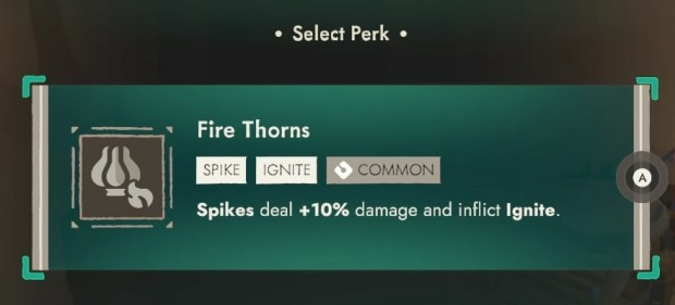 Moonlighter 2 screenshot of the weak trap-based perk