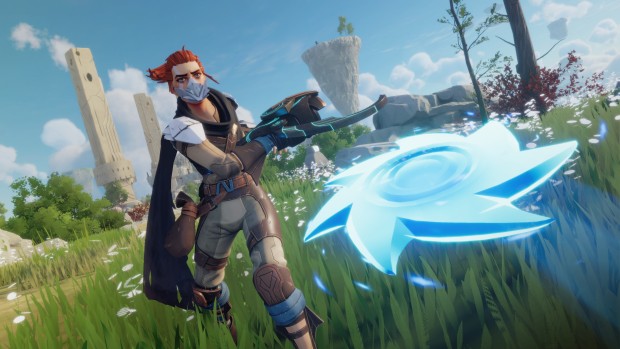 Lost Skies adventure exploration game screenshot of the cutting tool weapon