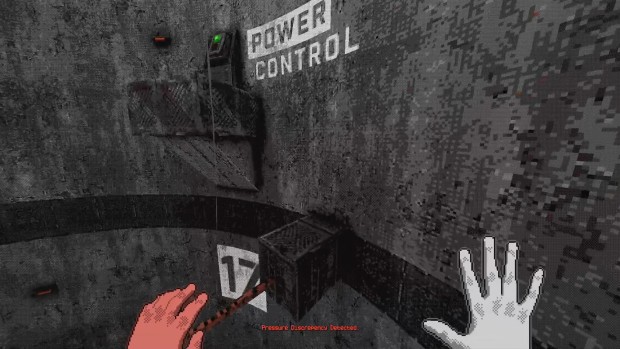 White Knuckle indie horror speed-climbing roguelite screenshot of the wind turbine section