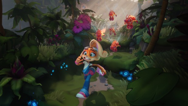 Crash Bandicoot 4 Coco being chased by bees