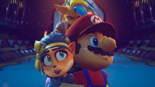 Crash Bandicoot 4 mod showing off Mario