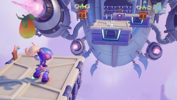 Crash Bandicoot 4 screenshot of Coco doing hardcore platforming