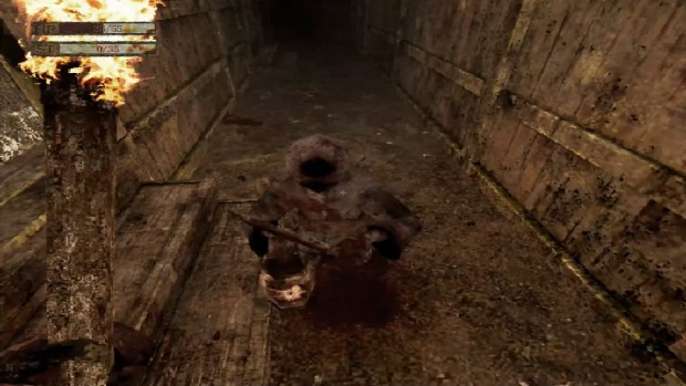 Labyrinth of the Demon King survival-horror dungeon crawler screenshot of the combat vs small enemies