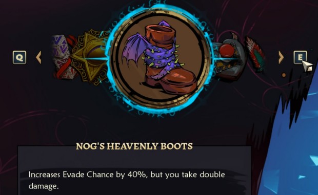 Wizard of Legend 2 screenshot of a powerful cursed item