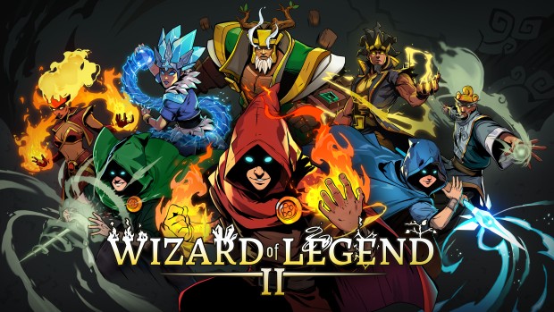 Wizard of Legend 2 official artwork and logo for the indie roguelike