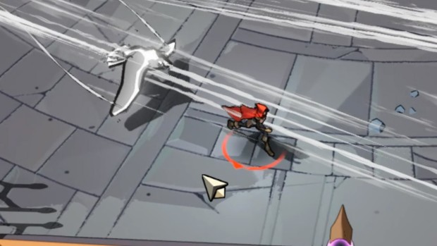 Wizard of Legend 2 screenshot of the player being chased by birds