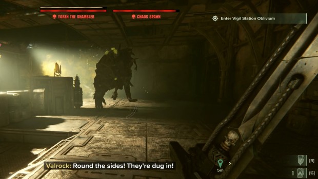 Darktide guide screenshot of the player choosing to run