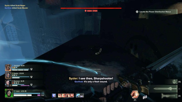 Darktide screenshot of the common out-of-bounds glitch