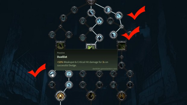 Darktide screenshot of zealot's standout talents