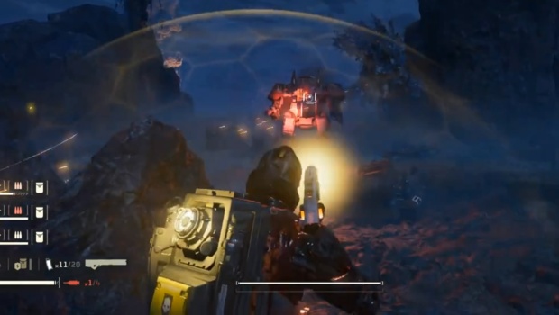 Helldivers 2 old screenshot of a shield and railgun combo