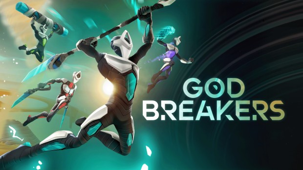 Artwork and logo for the indie action-roguelike Godbreakers Godbreakers official artwork and logo