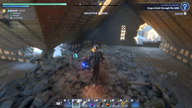 Enshrouded screenshot of the very exploration-focused world design