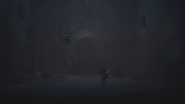 Little Nightmares 3 screenshot of the battle against beetles